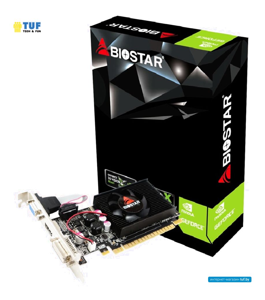 Видеокарта BIOSTAR GeForce GT 610 2GB SDDR3 VN6103THX6