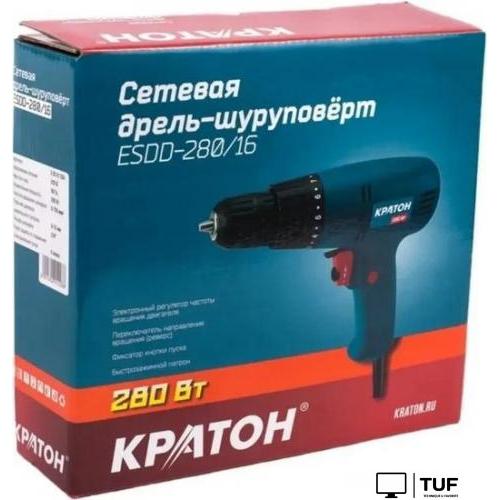 Дрель-шуруповерт Кратон ESDD-280/16 Hobby 30201028