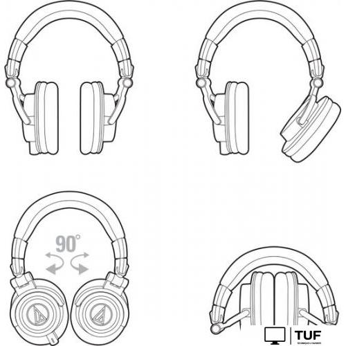 Наушники Audio-Technica ATH-M50x (черный)