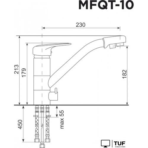 Смеситель MAUNFELD MFQT-10LBG (светло-бежевый)
