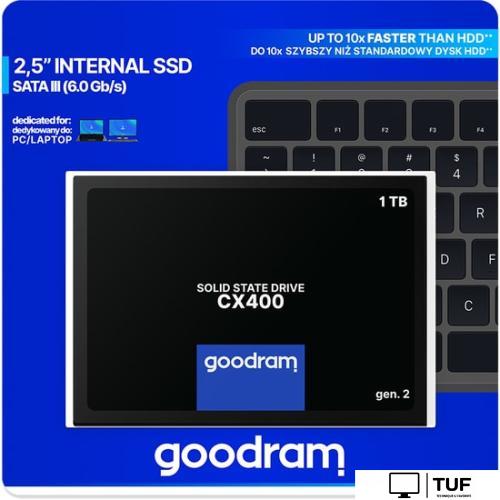 SSD GOODRAM CX400 gen.2 1TB SSDPR-CX400-01T-G2