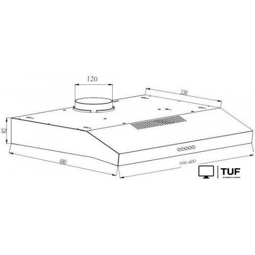Кухонная вытяжка Schtoff C1-T500 BK
