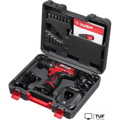 Дрель-шуруповерт Зубр Мастер ДШЛ-125-22 (с 2-мя АКБ, кейс)