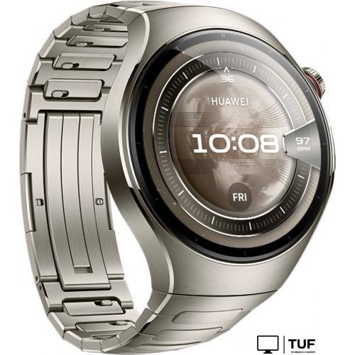 Умные часы Huawei Watch 5 46 мм (титановый, с титановым браслетом, международная версия)