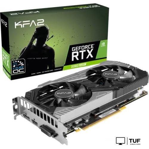 Видеокарта KFA2 GeForce RTX 2060 Super 1-Click OC 8GB GDDR6 26ISL6HP39SK