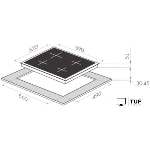 Варочная панель HOMSair HGG641EWH