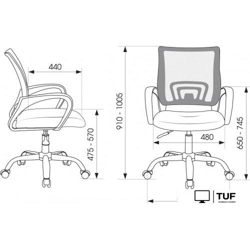 Офисное кресло Бюрократ CH-695NLTSL (черный)