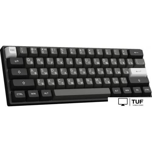 Клавиатура Akko 3061S Black & Silver (Akko Cream Yellow V3 Pro)