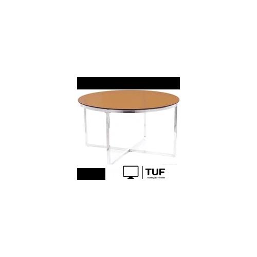 Журнальный столик Signal Crystal A (дымчатый янтарь/серебряный)