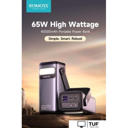 Внешний аккумулятор Romoss PMT40 Pro 40000mAh (черный)