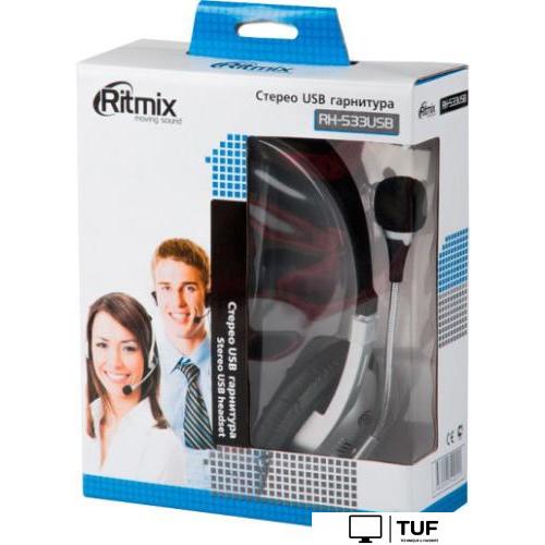 Наушники Ritmix RH-533 USB (черный)
