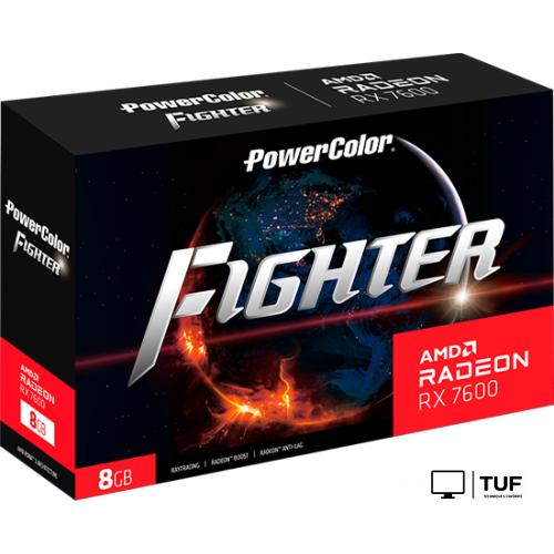 Видеокарта PowerColor Fighter Radeon RX 7600 8GB GDDR6 RX 7600 8G-F