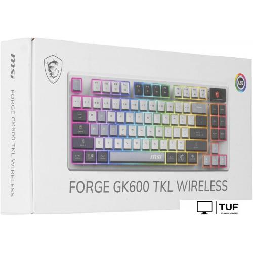 Клавиатура MSI Forge GK600 TKL Wireless Sky