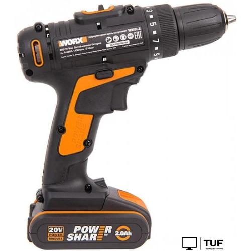 Дрель-шуруповерт Worx WX101.2 (с 1-м АКБ, кейс)