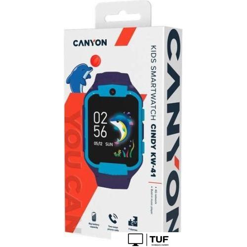 Детские умные часы Canyon Cindy KW-41 (синий/голубой)