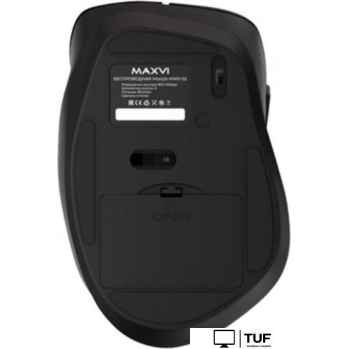Мышь Maxvi MWS-02 (черный)