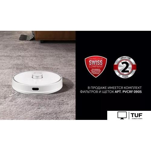 Робот-пылесос Polaris PVCR 0905 WIFI IQ Home Panorama Aqua (белый)