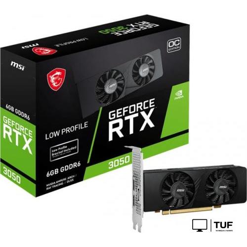 Видеокарта MSI GeForce RTX 3050 LP 6G OC