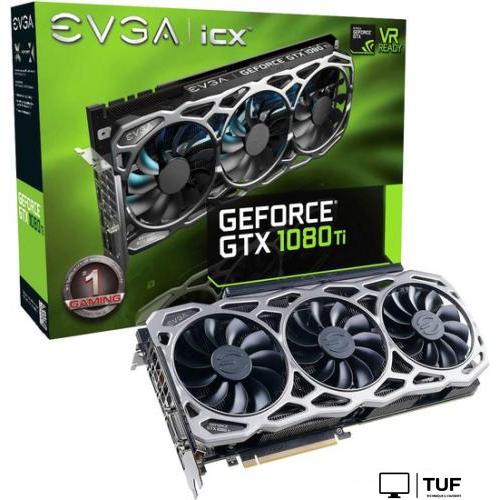 Видеокарта EVGA GeForce GTX 1080 Ti FTW3 Gaming 11GB GDDR5X