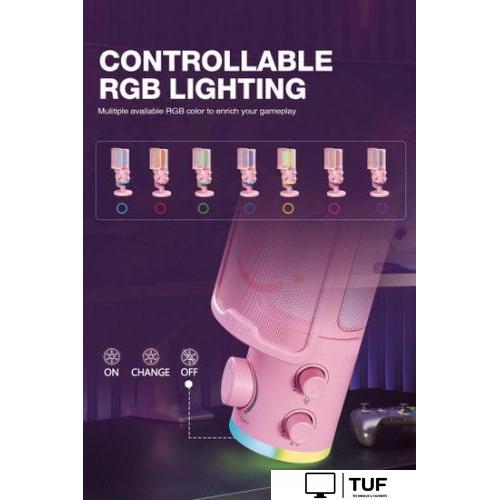 Проводной микрофон FIFINE TAM6 (розовый)