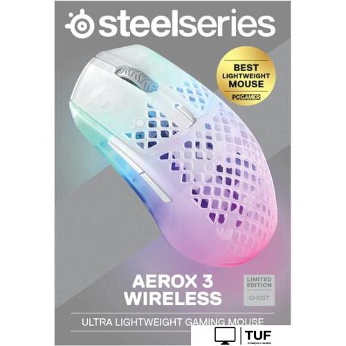Игровая мышь SteelSeries Aerox 3 Wireless Ghost