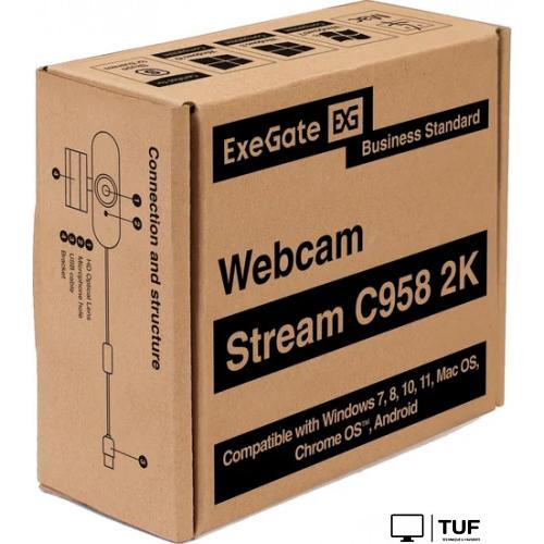 Веб-камера ExeGate Stream С958 2K