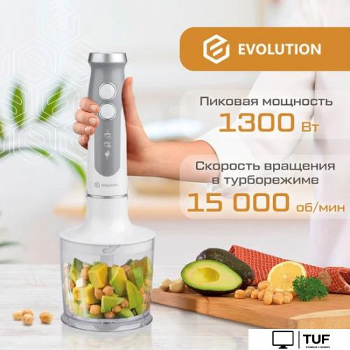 Погружной блендер Evolution HBS-1342 White