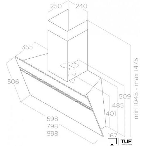 Кухонная вытяжка Elica Stripe IX/A/90/LX PRF0100993C