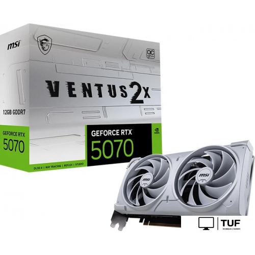Видеокарта MSI GeForce RTX 5070 12G Ventus 2X OC White