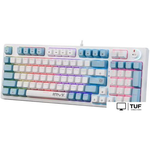 Клавиатура Defender Hawk GK-418 (белый, Outemu Red)