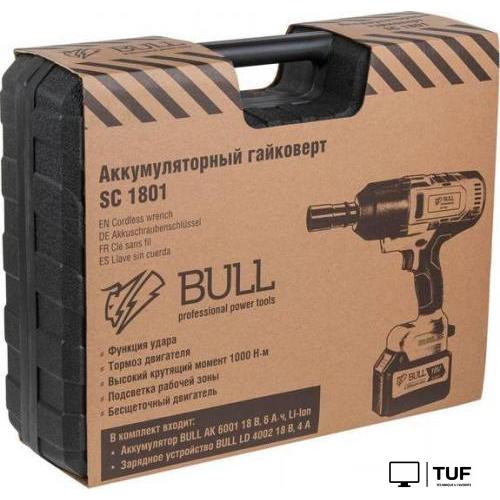 Гайковерт Bull SC 1801 (без АКБ)