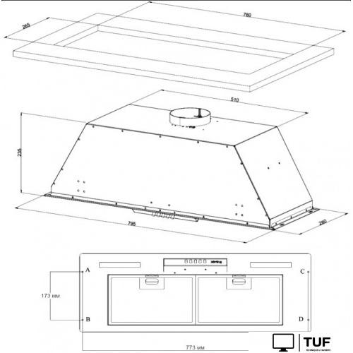 Кухонная вытяжка Korting KHI 9931 N