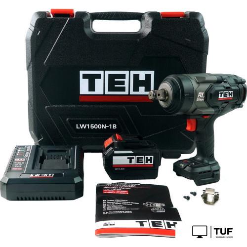 Гайковерт TEH LW1500N-1B (с 1-им АКБ, кейс)
