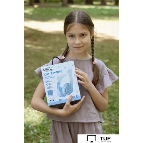 Наушники Miru Cat EP-W10 (голубой)