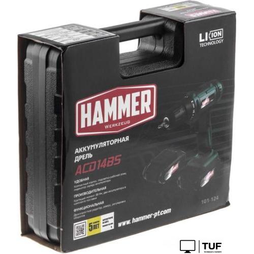 Дрель-шуруповерт Hammer ACD14BS (с 2-мя АКБ)