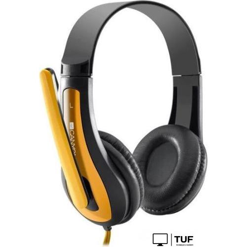 Наушники Canyon HSC-1 (черный/желтый)