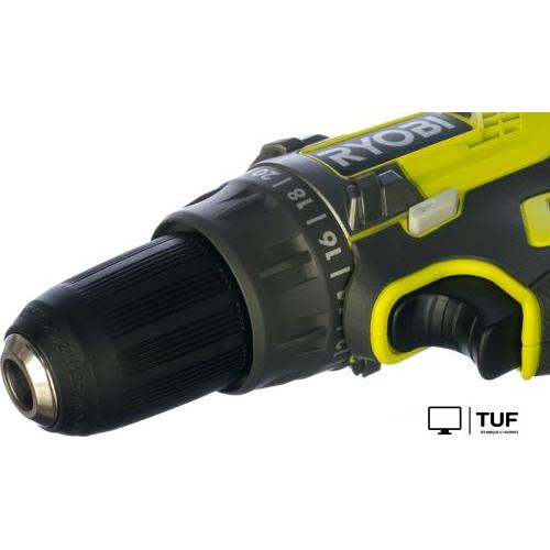Дрель-шуруповерт Ryobi R18DD3-220S 5133003348 (с 2-мя АКБ 2 Ah, сумка)