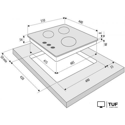 Варочная панель Krona Galileo 45 BL