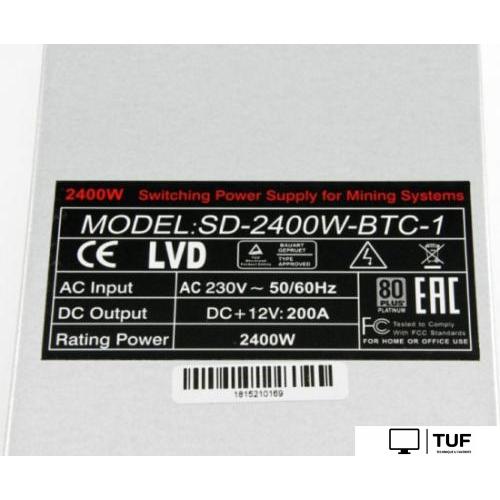 Блок питания R-Senda SD-2400W-BTC-1