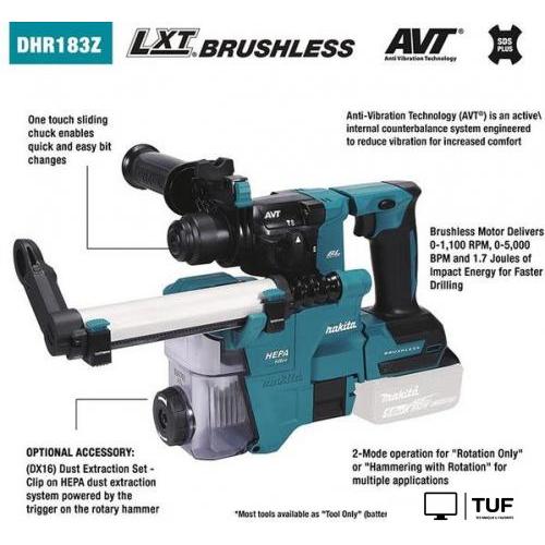 Перфоратор Makita DHR183Z (без АКБ)