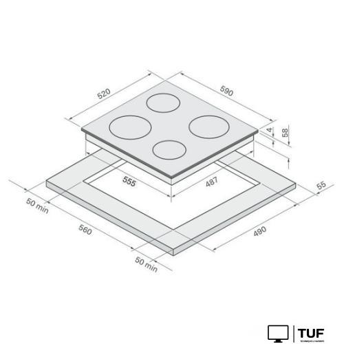 Варочная панель Krona Vento 60 IV B