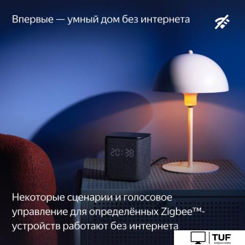 Умная колонка Яндекс Станция Миди (черный)