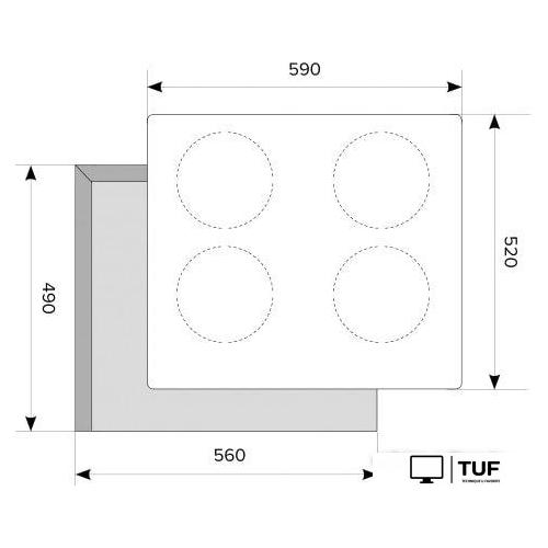 Варочная панель Akpo PIA 60 930 18DH BL