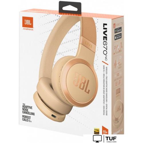 Наушники JBL Live 670NC (бежевый)