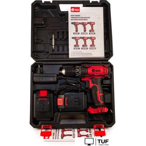 Дрель-шуруповерт Edon AD-21A (с 2-мя АКБ, кейс)