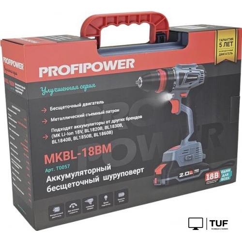 Дрель-шуруповерт Profipower MKBL-18BM (с 2-мя АКБ, кейс)