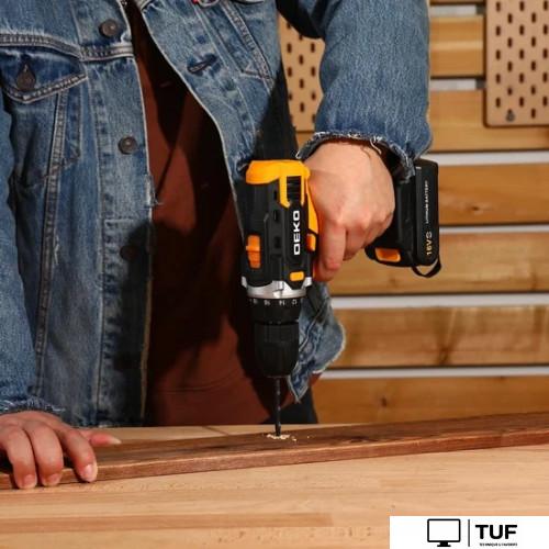 Дрель-шуруповерт Deko Sharker 16V Set 63 083-1041 (с 2-мя АКБ, кейс)