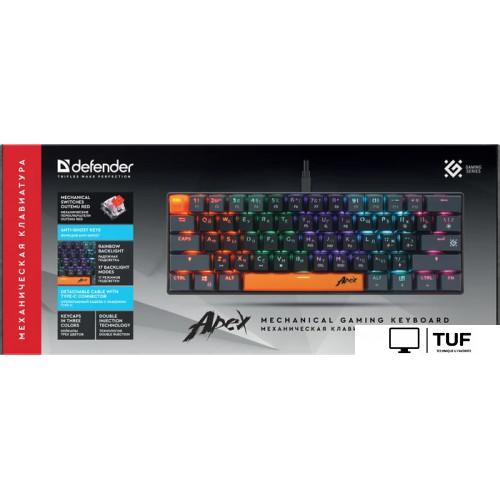 Клавиатура Defender Apex GK-002 (черный/серый)