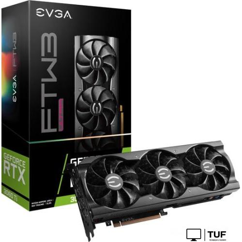 Видеокарта EVGA GeForce RTX 3060 Ti FTW3 Ultra Gaming 8GB GDDR6 08G-P5-3667-KL