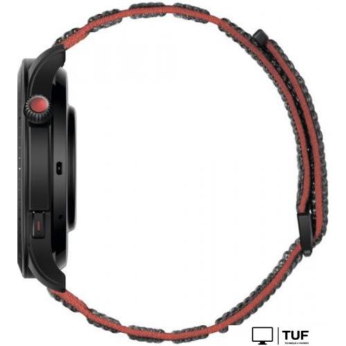 Умные часы Amazfit GTR 4 (серый, с черным нейлоновым ремешком)